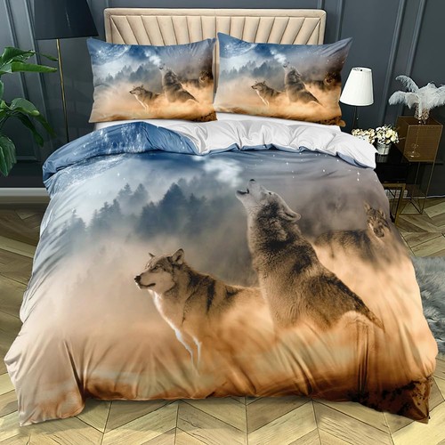 Wolf bettbezug tier - 3d, bettbezug,